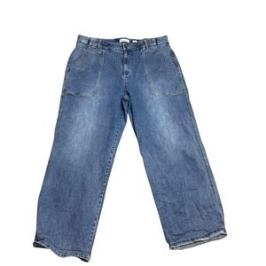 Coldwater Creek Denim Wide‎ Leg Jeans Adjustable Waist Women's Size 18